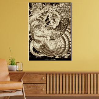 Póster IT IS FINISHED - Lion Of Judah Vs. Winged Serpent