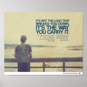 Póster It is not the load that breaks you down