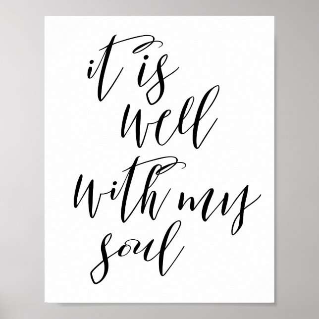 Póster It Is Well With My Soul Poster (Frente)
