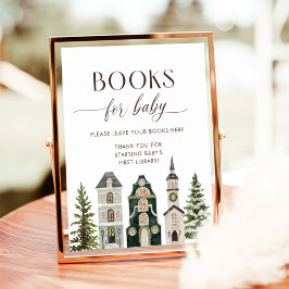 Póster It Takes a Village Winter Books for Baby