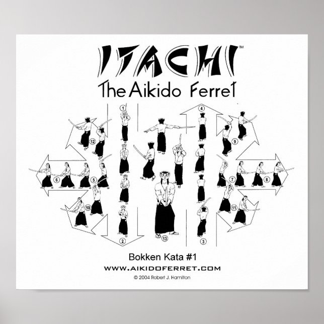 Póster Itachi Bokken Kata Poster #1 (Frente)