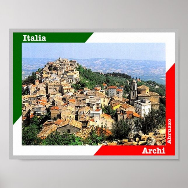 Póster Italia - Abruzzo - Archi - (Frente)