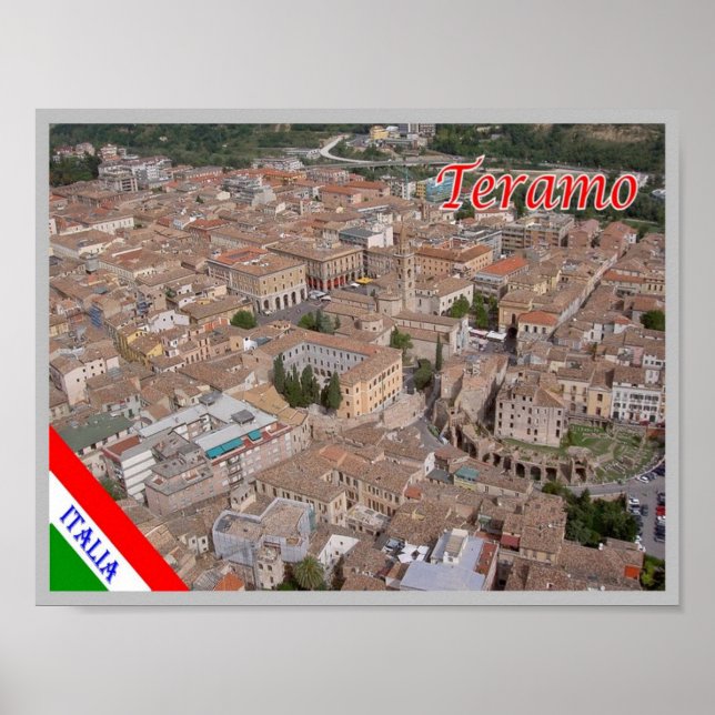 Póster Italia - Abruzzo - Teramo - (Frente)