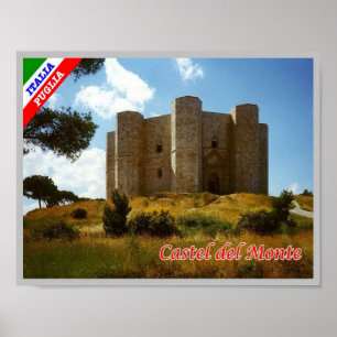 Póster Italia - Apulia - Castel del Monte -