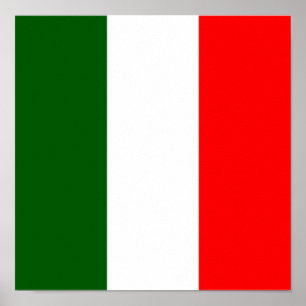 Póster Italia Bandera País Italiano Origen étnico Patria