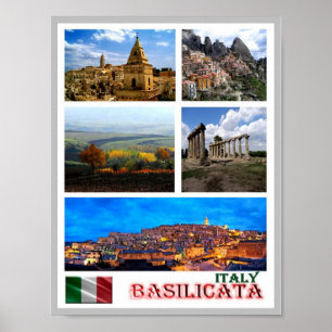 Póster Italia - Basilicata - Mosaico -