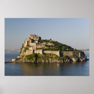 Póster ITALIA, Campania, Bahía de Nápoles), ISCHIA, 2