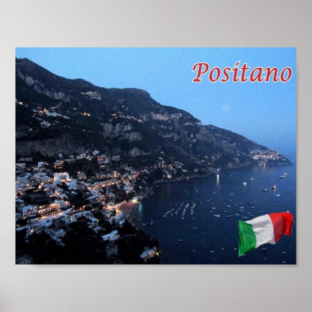 Póster Italia - Campania - Positano (Frente)