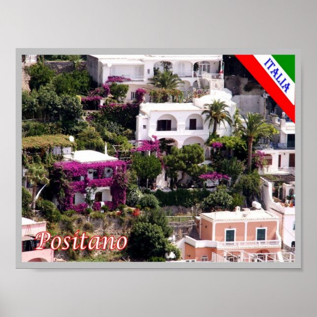 Póster Italia - Campania - Positano (Frente)