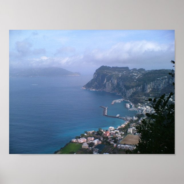 Póster Italia - Capri hacia Sorrento (Frente)