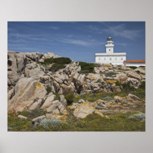 Póster Italia, Cerdeña, Santa Teresa Gallura. Cabo