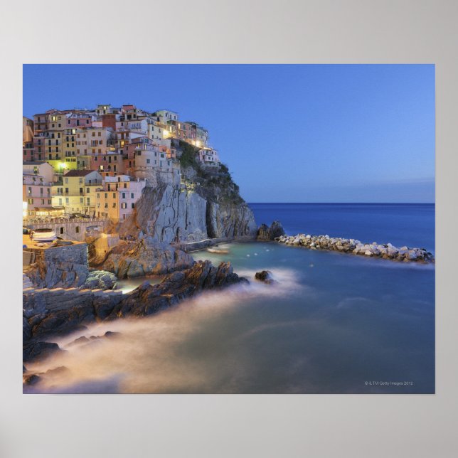 Póster Italia, Cinque Terre, provincia de La Spezia, (Frente)