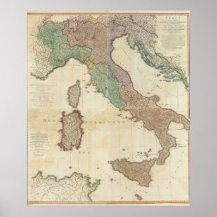 Póster Italia compuesta