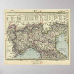 Póster Italia del norte