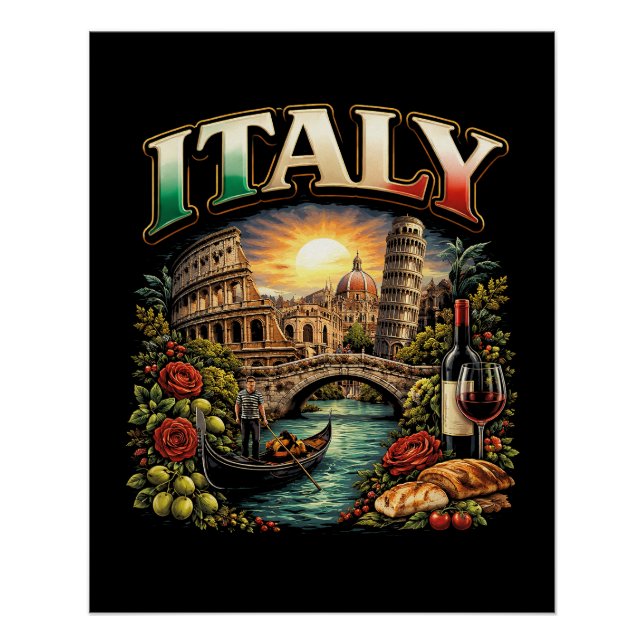 Póster Italia Eterna (Anverso)