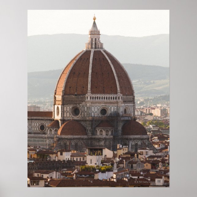 Póster Italia, Florencia, Cúpula de la catedral del Duomo (Frente)