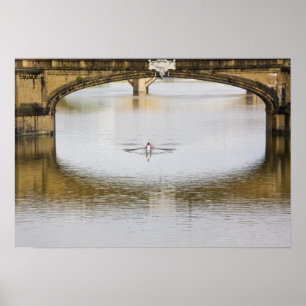 Póster Italia, Florencia, Remo Sculls con