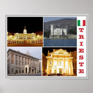 Póster Italia - Friuli Venecia Giulia - Trieste - Mosaico