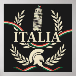 Póster Italia Heritage Crest