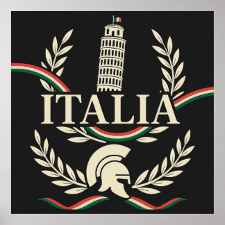 Póster Italia Heritage Crest