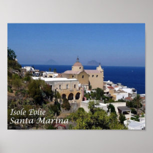 Póster Italia - Islas Eolias - Isla Salina -