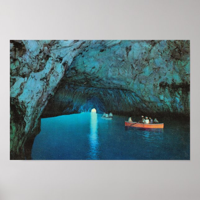 Póster Italia, Italia, Capri, Grotto azul (Frente)