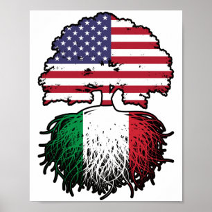 Póster Italia Italiano Estados Unidos Estados Unidos