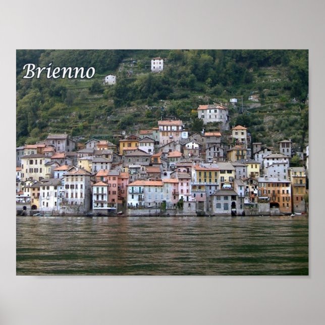 Póster Italia - Lago Como - Brie - (Frente)