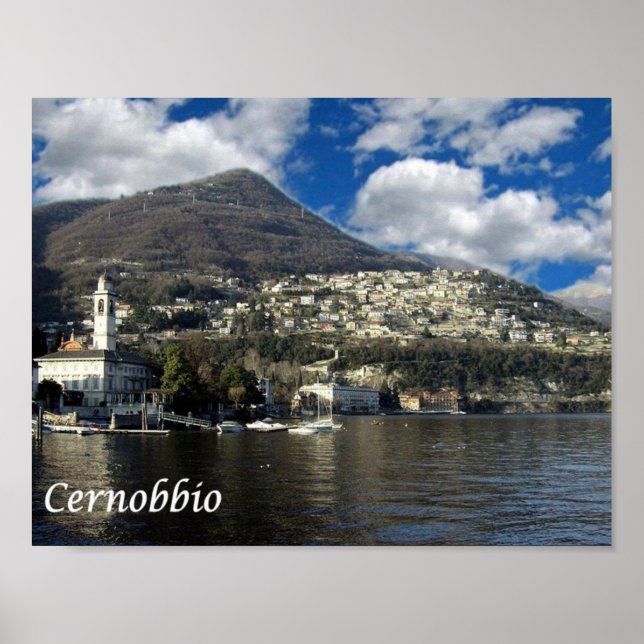 Póster Italia - Lago Como - Cernobbio - (Frente)