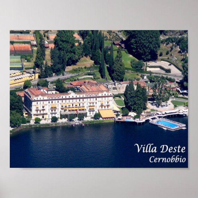 Póster Italia - Lago Como - Cernobbio - Villa D'Este - (Frente)