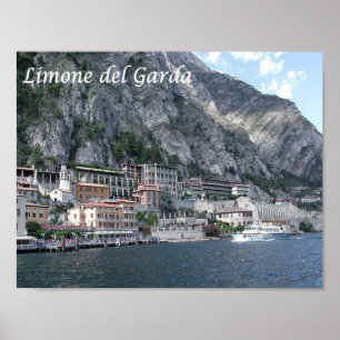 Póster Italia - Lago de Garda - Limone del Garda -