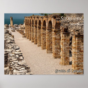 Póster Italia - Lago Garda - Sirmione - Grotte di Catullo