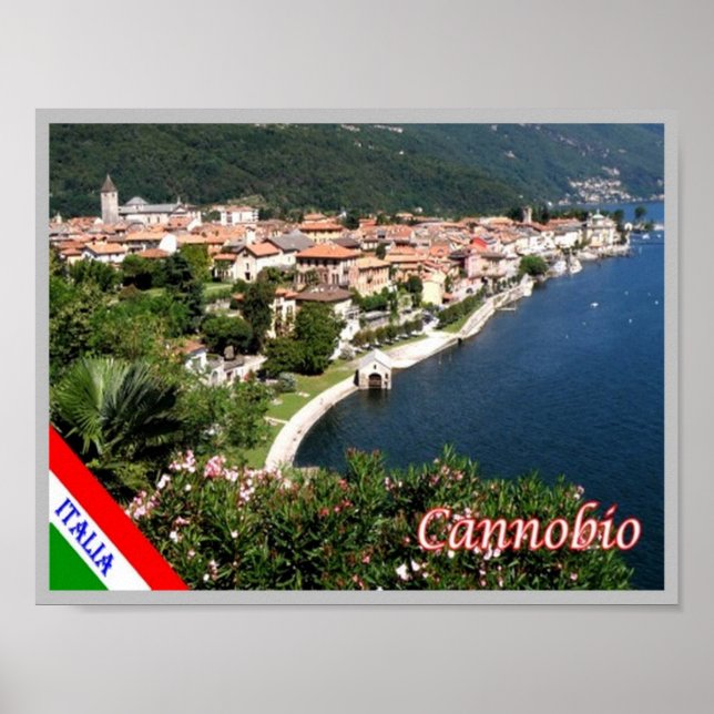 Póster Italia - Lago Maggiore - Cannobio (Frente)