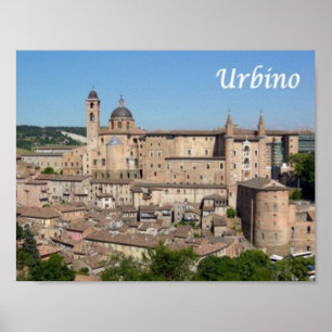 Póster Italia - Las marchas - Urbino -