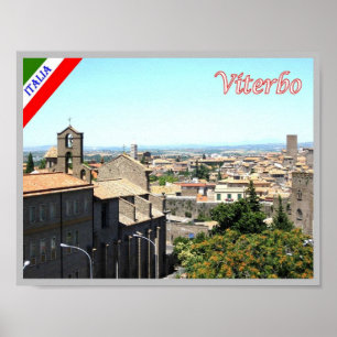 Póster Italia - Lazio - Viterbo -