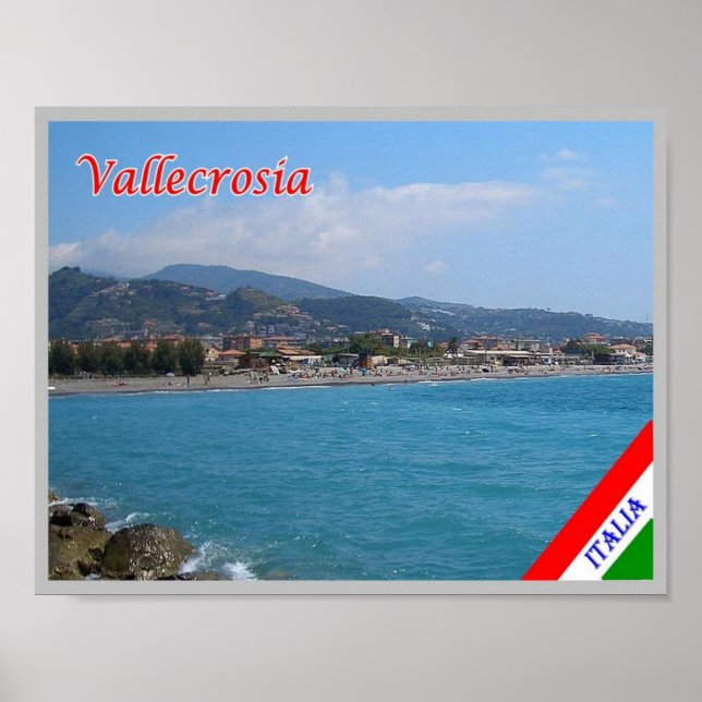 Póster Italia - Liguria - Vallecrosia - (Frente)
