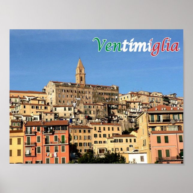 Póster Italia - Liguria - Ventimiglia (Frente)