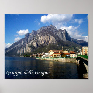 Póster Italia - Lombardía - Lago Como -