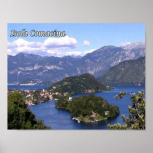 Póster Italia - Lombardía - Lago Como - Isola Comacina -