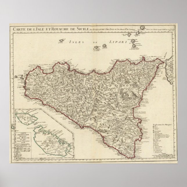 Póster Italia, Malta (Frente)