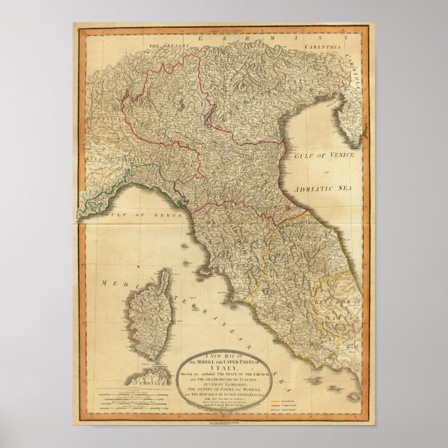 Póster Italia media, alta (Frente)