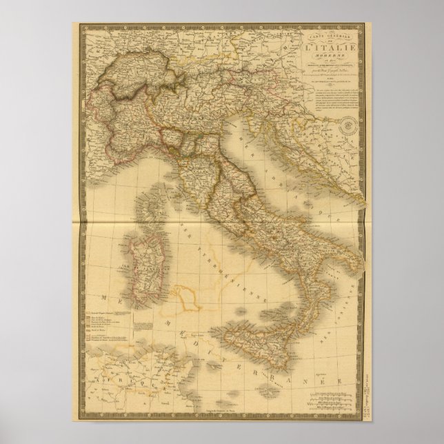 Póster Italia moderna (Frente)