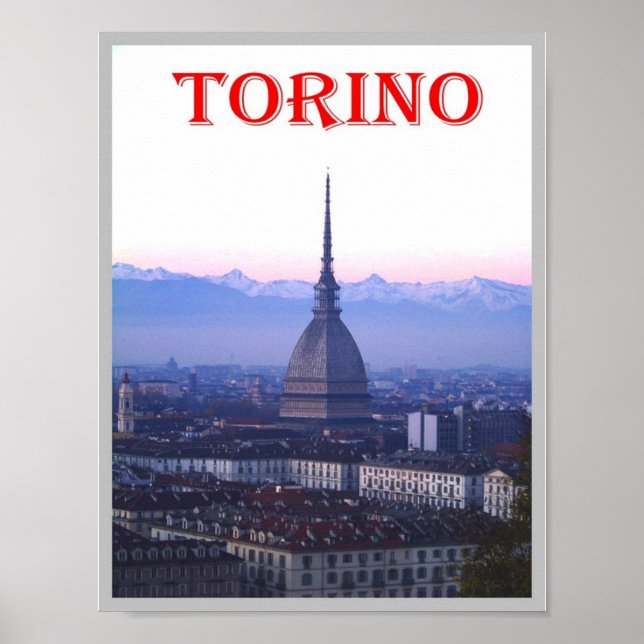 Póster Italia - Piamonte - Torino - La Mole Antonelliana  (Frente)