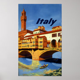 Póster Italia, poster de viajes vintage