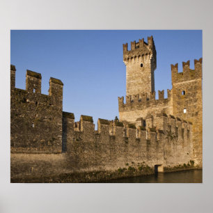 Póster Italia, Provincia de Brescia, Sirmione. Castello