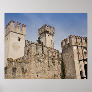 Póster Italia, Provincia de Brescia, Sirmione. Castello 2