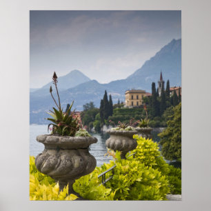 Póster Italia, Provincia de Lecco, Varenna. Villa Monaste