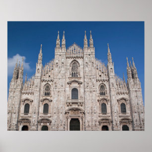 Póster Italia, provincia de Milán, Milán. Catedral de Mil