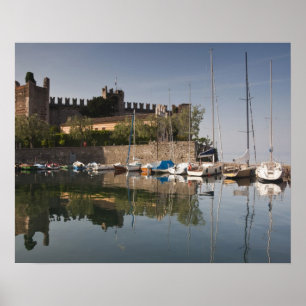 Póster Italia, provincia de Verona, Torri del Benaco. Il
