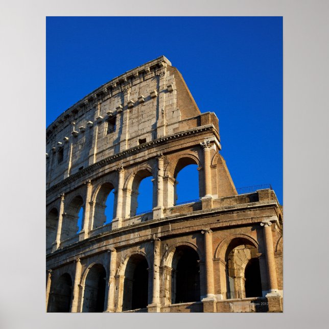 Póster Italia, Roma, Coliseo (Frente)